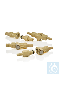 Nalgene Nalgene™ Valved Barbed Quick Disconnects (6,4 ),   1/4  6177-0250