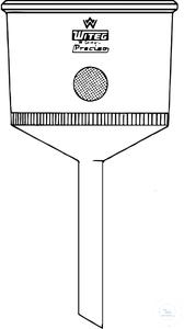 2 368 004 Witeg FILTER FUNNELS, 8000 , P4 DISC DIA .: 200 , STEM O.DIA .: 2 368 004