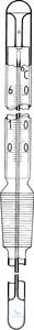 1 318 002 Witeg THERMOMETER F.FLASKS A. STILL HEADS, CONE ST 14/23, -10 + 250 1 318 002