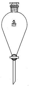 2 671 002 Witeg SEPARATORY FUNNEL, 2000 ML, CONICAL, UNGRAD., BOROS.  2 671 002