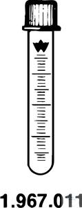 1 967 011 Witeg TEST TUBES, GRADUATED, 10 , 1 GL 18/10 1 967 011