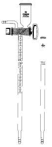 2 982 000 Witeg NITROMETER, LUNGE, GRAD. 50 : 0,1   ST-STOPCOCK, DOU 2 982 000