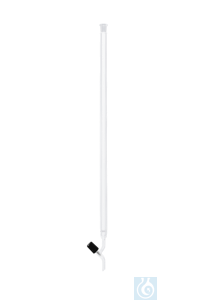 neoLab Chromatographie-Saeule mit Fritte Por. 0, Ventilhahn, Huelse NS 29/32, . Laenge B-3426