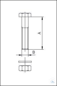 Welch    CF,    DN 200  DN 250 CF, A 60 , B M8 x 60  703015