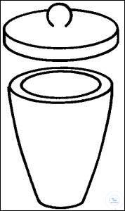 8 633 002 Witeg CRUCIBLES, TF, COMPL.W.COVER, QUARTZ-SILICA, 40 , 45 X 8 633 002