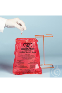 Bel-Art Products BAG, HDPE, WR, BENCH-TOP, BIOHAZARD, 8-1 / 2X1113166-0001 F13166-0001