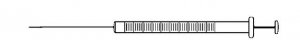 Hamilton syringe, 700 series, cemented needle, pt.#5 24537
