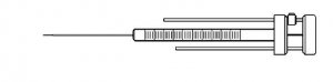 Hamilton syringe, cemented needle with guide 20753