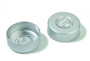 Aluminum crimp seal (without septum), silver aluminum 27227-U