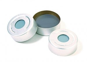 Aluminum crimp seal (without septum), silver aluminum 27200