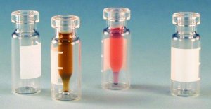 Crimp top with fused glass liner, 12 x 32 mm, pk of 100 24714