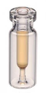 Interlocked vial with fused glass insert, crimp top 29131-U