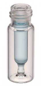 Interlocked vial with fused glass insert, screw top 29111-U