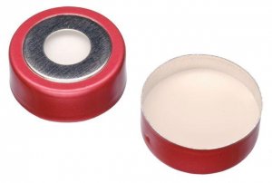 Vial crimp seals, BiMetal (magnetic), 20 mm, with PTFE/silicone septa, pkg 100 29178-U