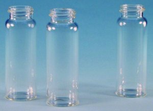 Vials, screw top, clear glass (vial only) 27184