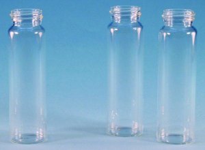 Vials, screw top, clear glass (vial only) 27379