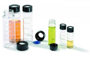 Vials, screw top, graduated, open-top cap, preassembled 27520-U
