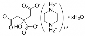 Citric acid sesquipiperazine salt hydrate 
