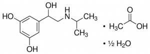 Orciprenaline acetate salt hemihydrate 
