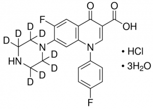 Sarafloxacin-d8 hydrochloride trihydrate 