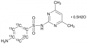 Sulfamethazine-(phenyl-13C6) hemihydrate 