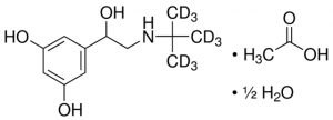 Terbutaline-(tert-butyl-d9) acetate salt hemihydrate 