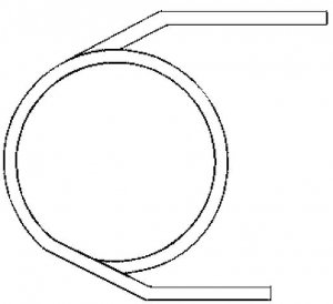 Empty Glass GC Column, for Agilent 5880, 5890, 6890, 7820, and 7890 (Configuration "A") 21681