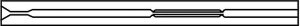 Inlet Liner, Split/Splitless Type, Single Taper Fast FocusLiner Design (wool packed) 2879505-U