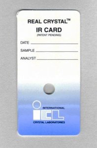 Real Crystal IR sample cards Z527165-1PAK