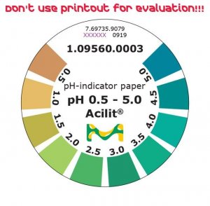 pH-indicator paper pH 0.5 - 5.0 