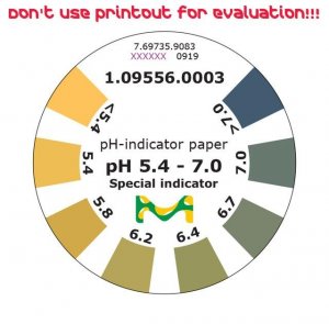 pH-indicator paper pH 5.4 - 7.0 Special indicator 