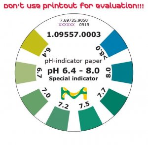 pH-indicator paper pH 6.4 - 8.0 Special indicator 