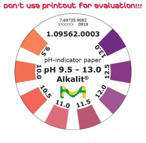 pH-indicator paper pH 9.5 - 13.0 