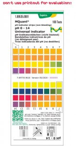 pH-indicator strips pH 0 - 14 Universal indicator 