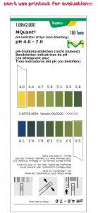 pH-indicator strips pH 4.0 - 7.0 