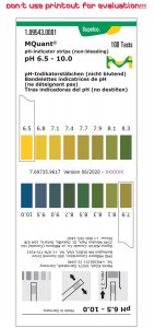 pH-indicator strips pH 6.5 - 10.0 