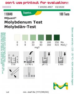 Molybdenum Test 