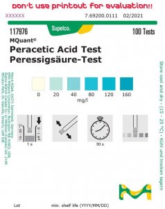 Peracetic Acid Test 1179760001
