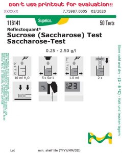 Sucrose (Saccharose) Test 