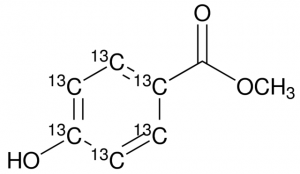 Methyl 4-hydroxybenzoate-ring-13C6 solution 