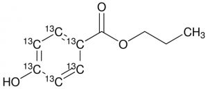 Propyl 4-hydroxybenzoate-ring-13C6 solution 