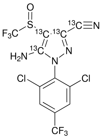 Fipronil-(pyrazole-13C3, cyano-13C) 