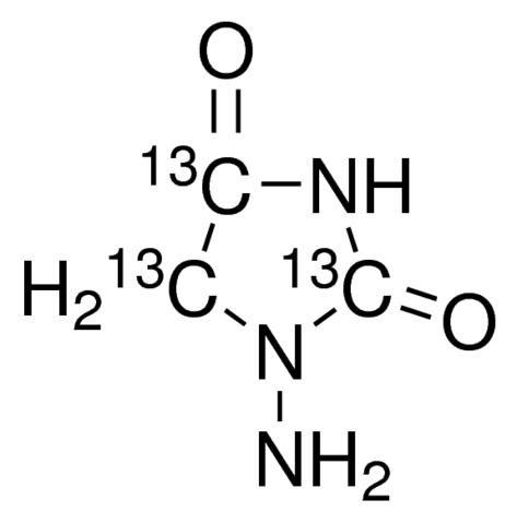1-Amino-2,4-imidazolidinedione-13C3 