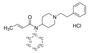 Crotonyl fentanyl-13C6 hydrochloride solution C-188-0.5ML
