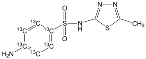 Sulfamethizole-(phenyl-13C6) 