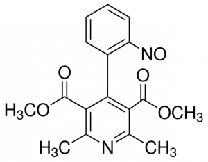 Dimethyl 2,6-dimethyl-4-(2-nitrosophenyl)-3,5-pyridinedicarboxylate BP866