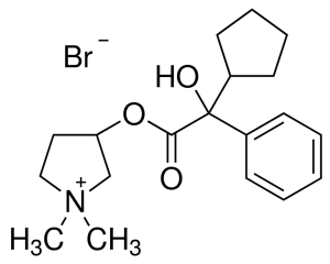 Glycopyrronium for peak identification 