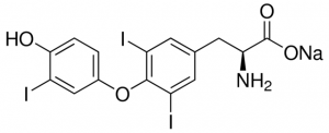 Liothyronine for peak identification 