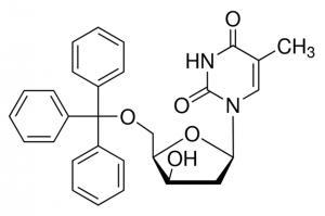 5-O-Trityl-2-deoxy--D-lyxofuranosylthymine 