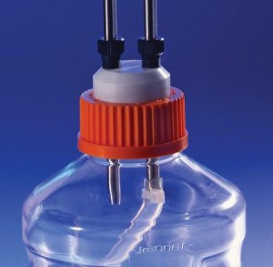 Corning Cap Fitting with 2 Stainless Steel Tubing Ports CLS401654-1EA